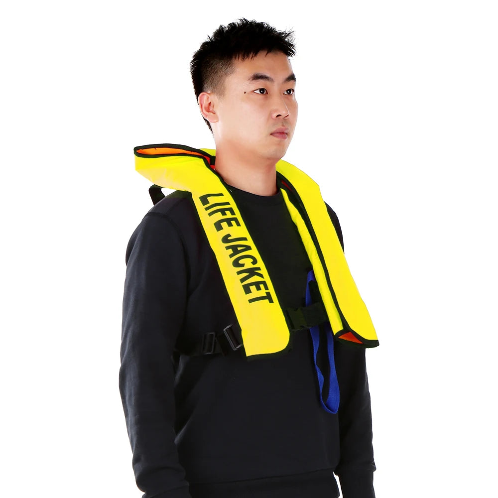Manual Inflatable Life Jacket Adult Life Vest Water Sports Swimming Fishing Survival Jacket