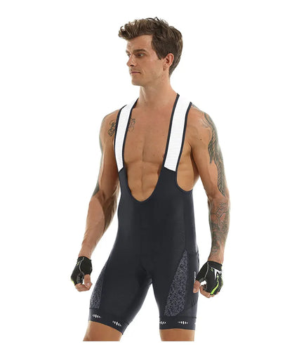 Cycling Bib Shorts 5D Gel Pad Mountain Bike Shorts Bretelle Pockets Outdoor Breathable UPF50+ Bike Tight Bicycle Shorts