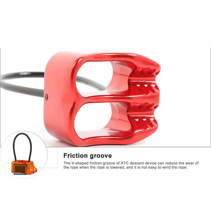 Hiking Descent Device Rock Climbing Camping Tool ATC Belay Rappel 25KN Outdoor for Family Outdoor Camping Accessories