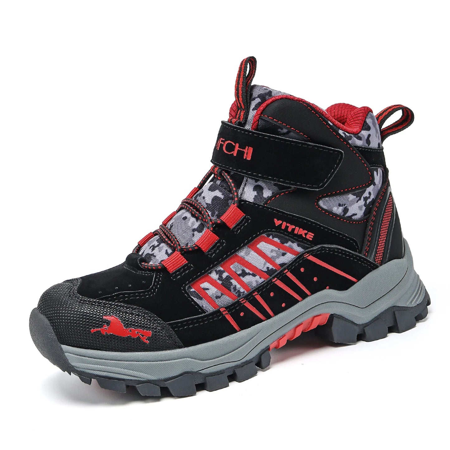 Kids Hiking Boots Boys Girls Outdoor Walking Climbing Sneaker Comfortable Snow Shoes Hiker Boot Antiskid Steel Buckle Sole