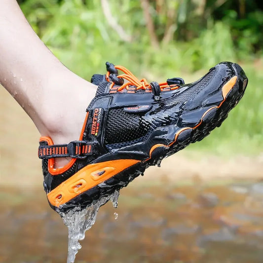 Men’s Wading Hiking Shoes – Breathable, Quick-Dry Outdoor Barefoot Sneakers for Trekking, Beach & Water Sports