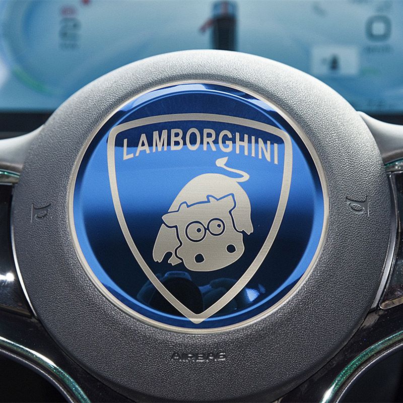 Car Steering Wheel Sticker Stainless Steel Steering for BYD Atto3 Yuan Plus Dolphin Seal Seagull Sealion SHARK Protective Cover