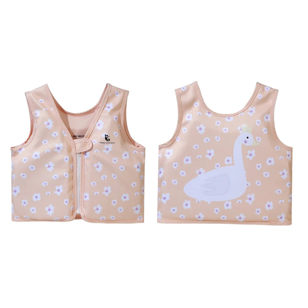 Kids Life Vest Toddlers Swim Vest Cartoon Swimsuit Children Swimming Aid Buoyancy Floatation Jackets Swimming Pool Accessories