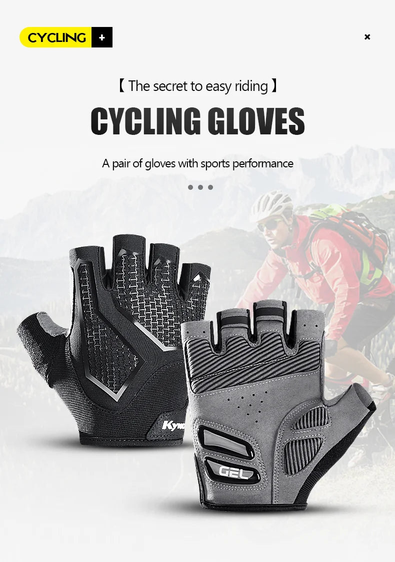 Half-Finger Men'S And Women'S Cycling Gloves Liquid Silicone Shock-Absorbing Breathable Sports Bike Fitness Gloves Hiking Gloves