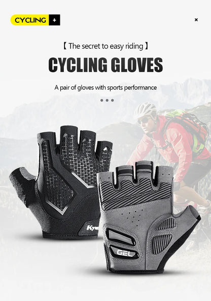 Half-Finger Men'S And Women'S Cycling Gloves Liquid Silicone Shock-Absorbing Breathable Sports Bike Fitness Gloves Hiking Gloves