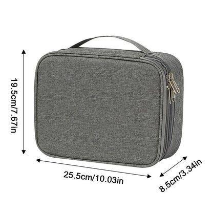 Electronics Organizer Travel Case Compact Waterproof Electronics Organizer Case Travel Essentials Cable Storage Bag For Mini
