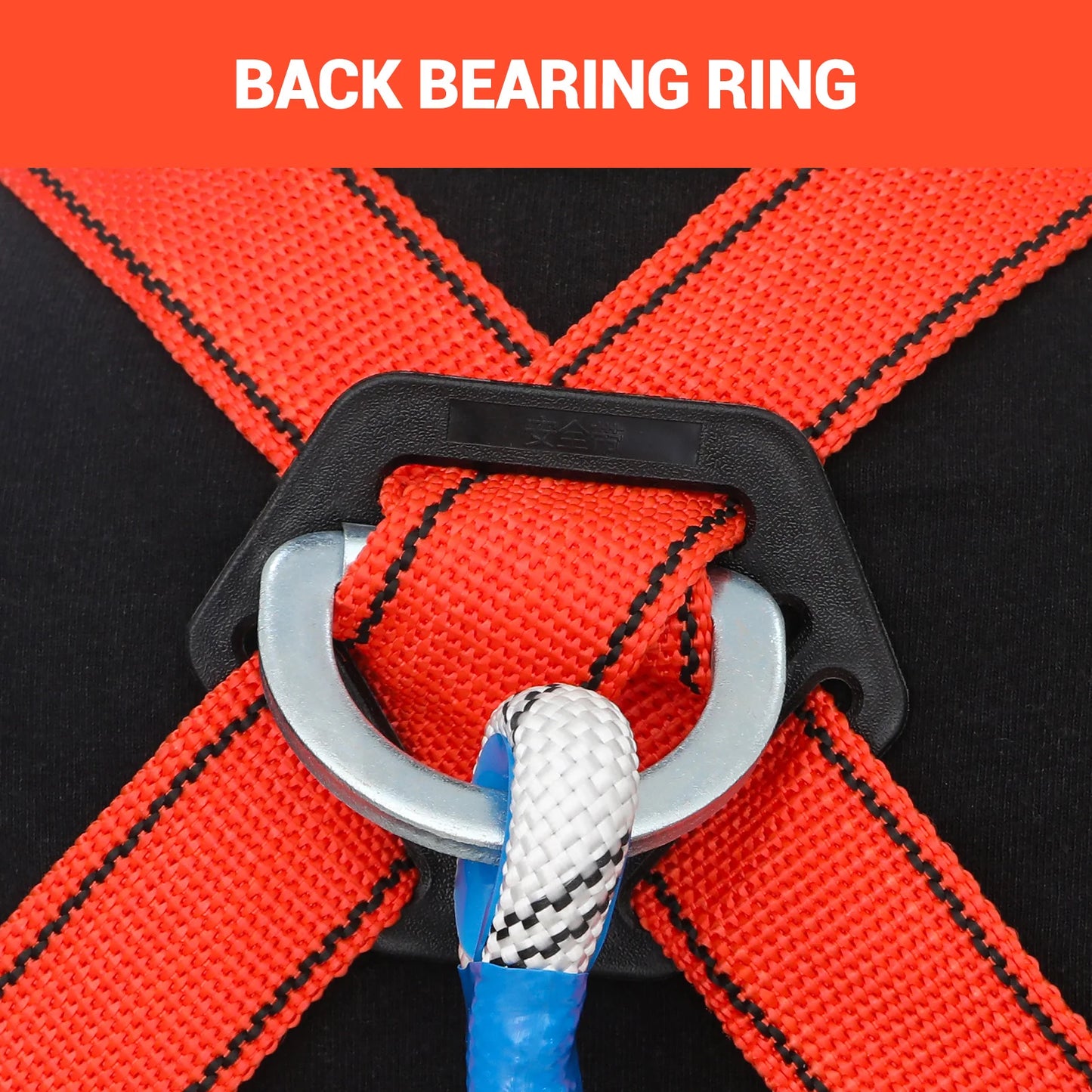 Safety Harness with 2M Safety Rope Belt Carabiner Outdoor Climbing Harness