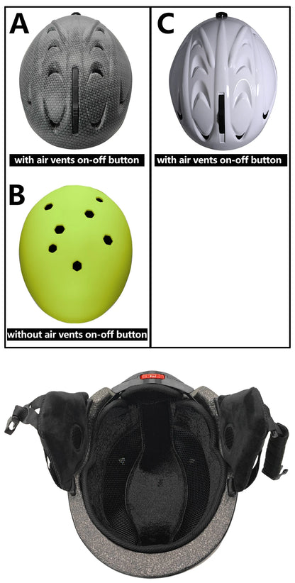 LOCLE Men Skiing Helmet Children Women Ultralight Extreme Sports Skateboard Snowboard Helmet Snowmobile Motorcycle Helmet