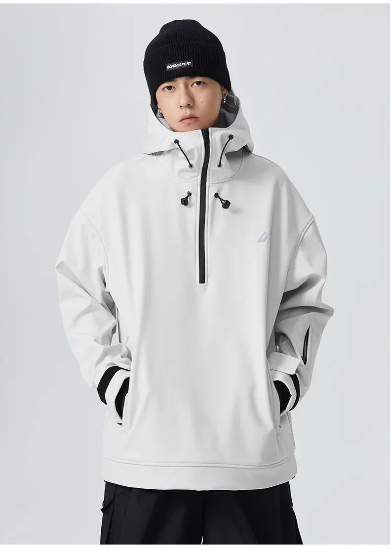 Couple Winter Skiing Jacket 2025 New Warm Snow Clothes Woman Pro Windproof Ski Sport Hoodies Man Outdoor Snowboard Top Tracksuit