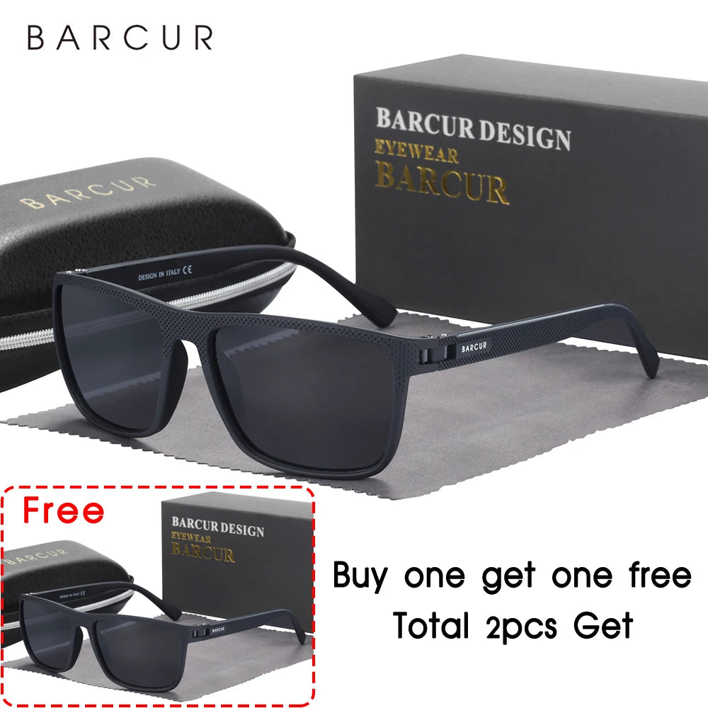 TR90 Polarized Sunglasses Men Women - Lightweight UV400 Sports Eyewear Anti-Reflective
