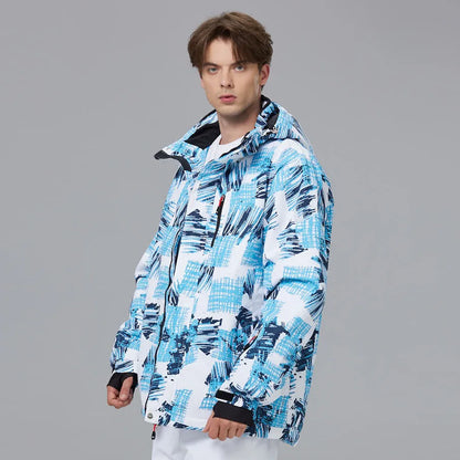 New Male Ski Jacket For Winter Men's Breathable Waterproof Windproof Warm Snowboarding Jacket Outdoor Sports Skiing Tops For Men