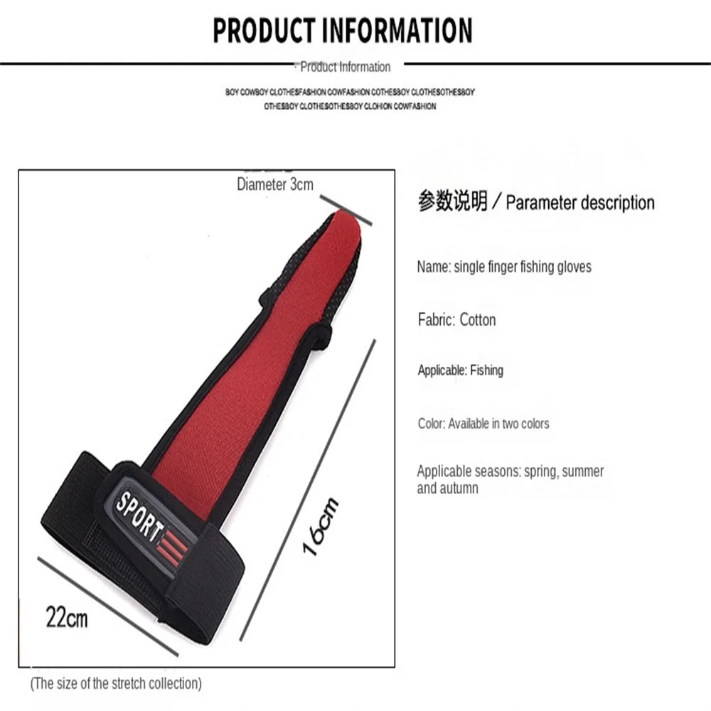 2024New Fishing Gloves Single Finger Protector Outdoor Fishing Single Finger Protector Anti Slip Tool Accessories Outdoor