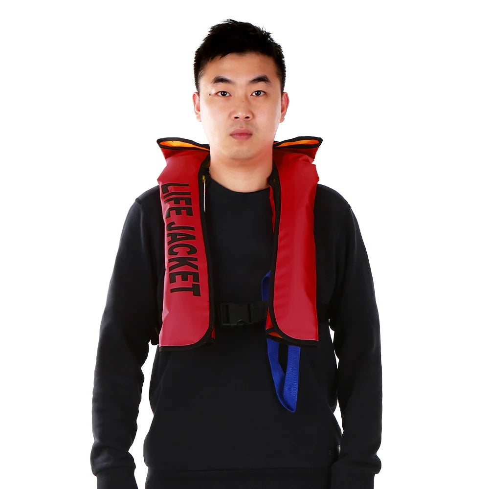 Manual Inflatable Life Jacket Adult Life Vest Water Sports Swimming Fishing Survival Jacket