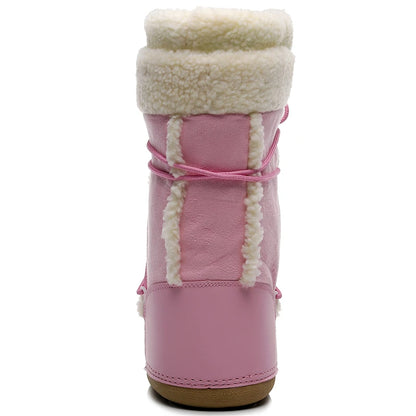 Winter Boots Women Snow Boots Cold-proof Ski BootsWarm Mid-calf Space Boots Slip-resistant Cotton Shoes 35-40