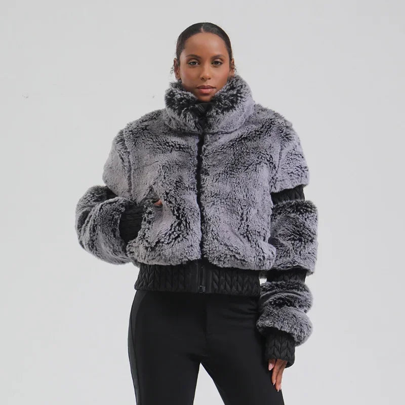 Skiing Hoodie Coats Winter Windproof Slim Ski Jacket Women Warm Thickened Snowboard Clothes Mountain Outdoor Sports Snow Jackets