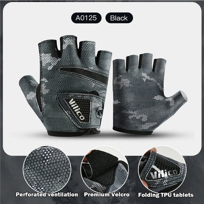 1 Pair Fishing Gloves for Men Summer Fishing Road Sub Sunscreen and Anti Slip Ice Silk Breathable Thin Three Finger Cut Gloves
