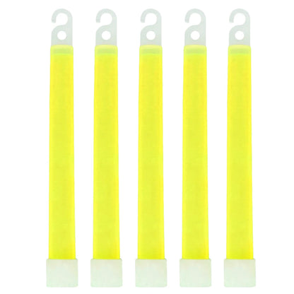 1/5pcs 6 Inch Survival Glowing Light Sticks Walking Hiking Camping SOS Gear Outdoor Sports Events Concert Lamp Stick