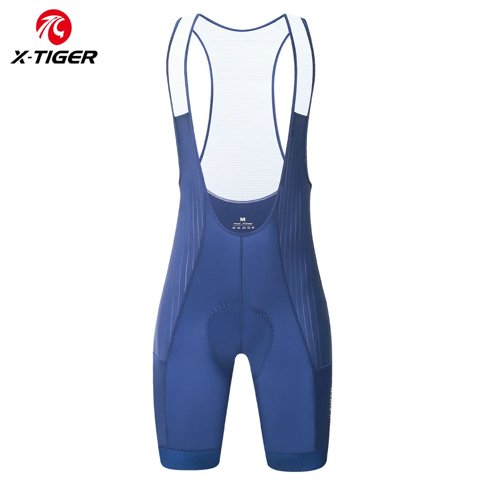 X-TIGER Pro Men's Cycling Bib Shorts Bretelle Professional Cyclist MTB Road Tights Bicycle Clothing For Long Distance Riding
