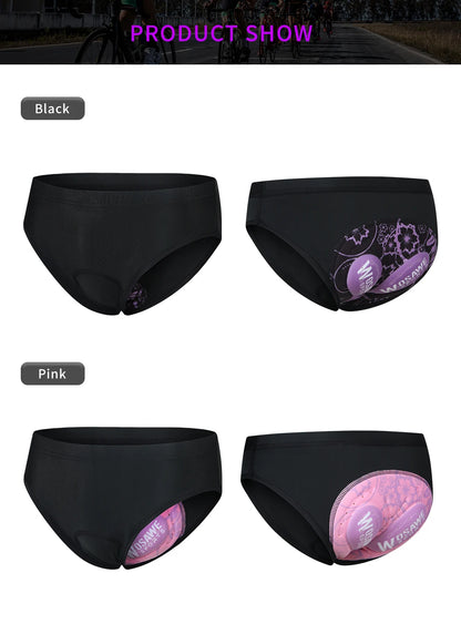 WOSAWE Women Cycling Underwear 3D Padded Shockproof Mountain MTB Bicycle Shorts Riding Bike Sport Underwear Tights Shorts