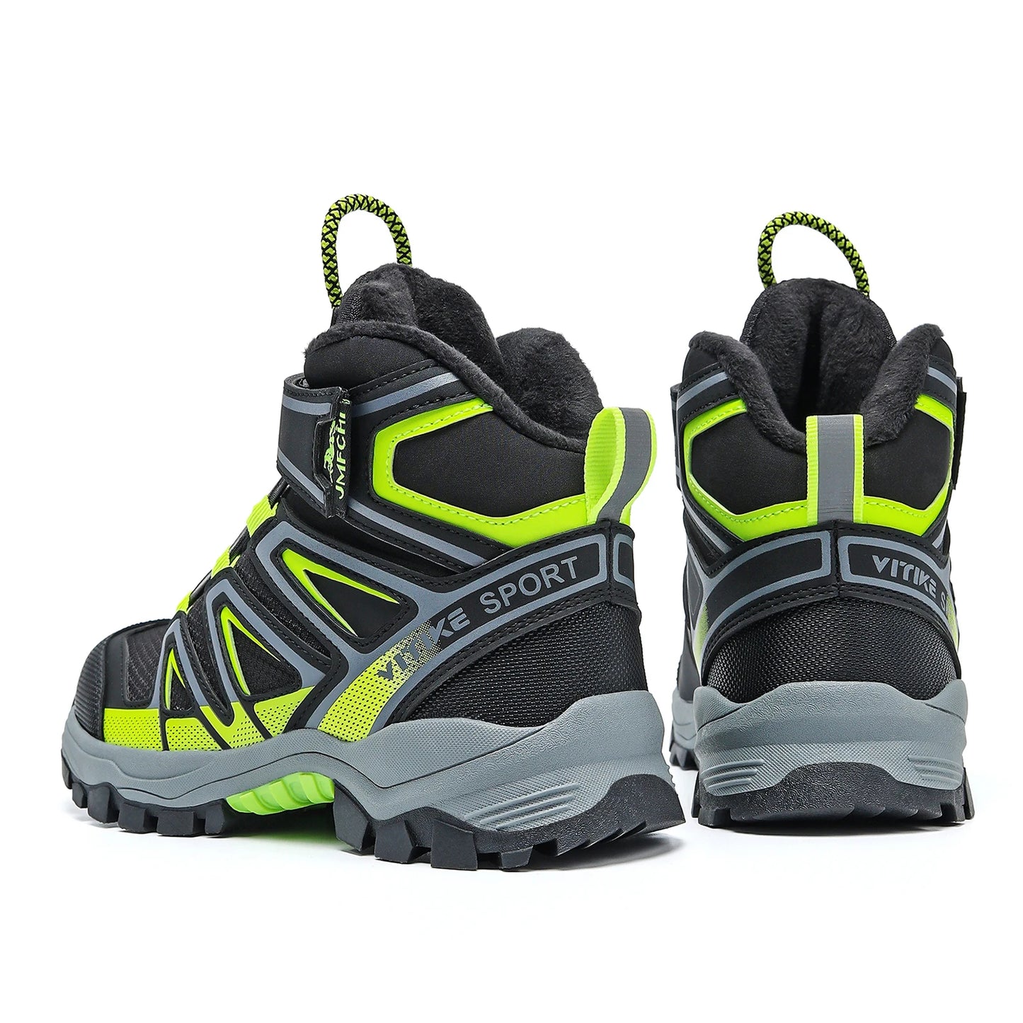 Kids Hiking Boots Boys Girls Outdoor Walking Climbing Sneaker Comfortable Snow Shoes Hiker Boot Antiskid Steel Buckle Sole