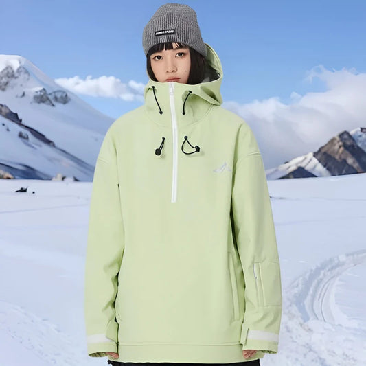 Couple Winter Skiing Jacket 2025 New Warm Snow Clothes Woman Pro Windproof Ski Sport Hoodies Man Outdoor Snowboard Top Tracksuit