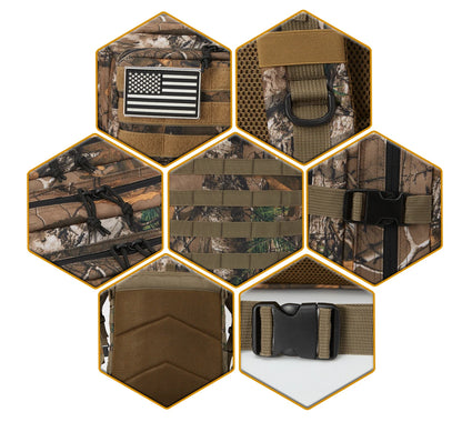 Tactical Backpacks Outdoor 45L Large Capacity Man 3 Days Molle Hking Bags For Outdoor Trekking Camping Backpack