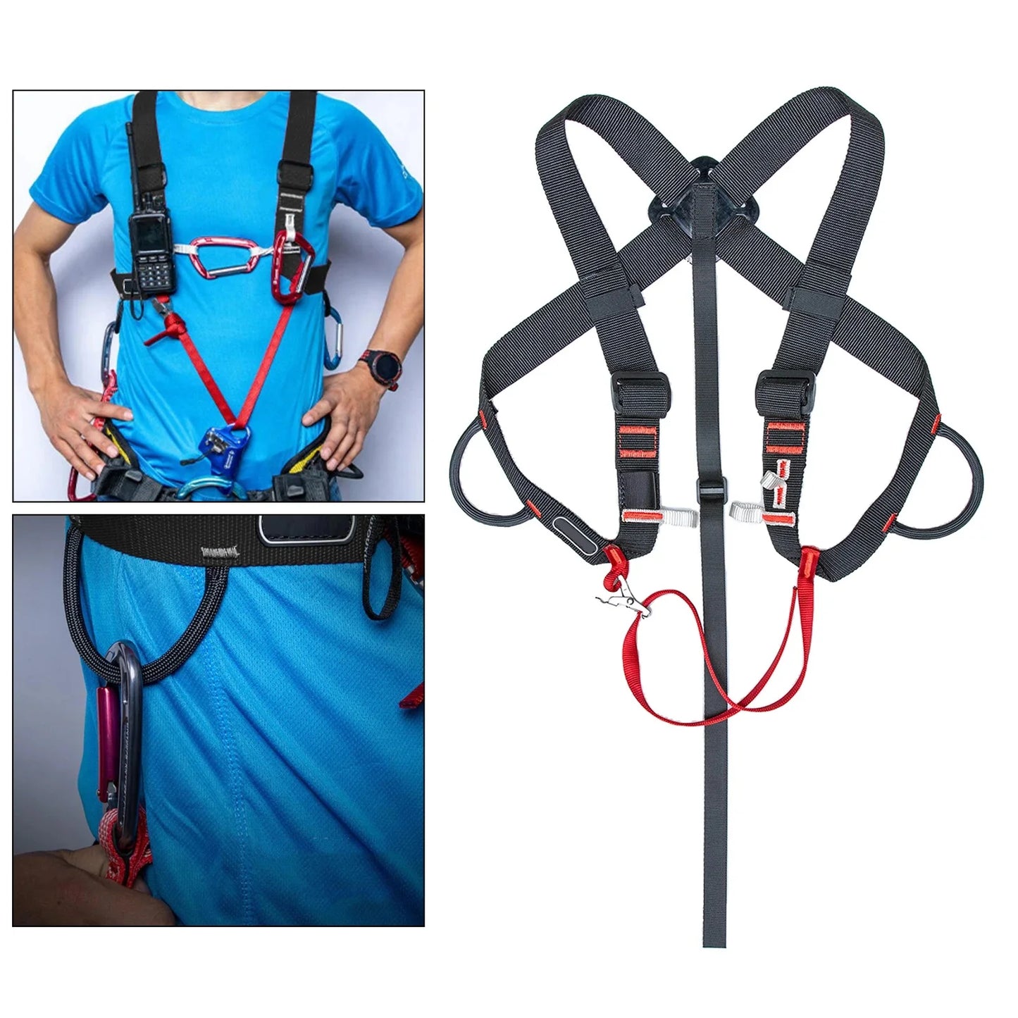 Rock Climbing Shoulder Girdles Adjustable Chest Safety Belt Harness