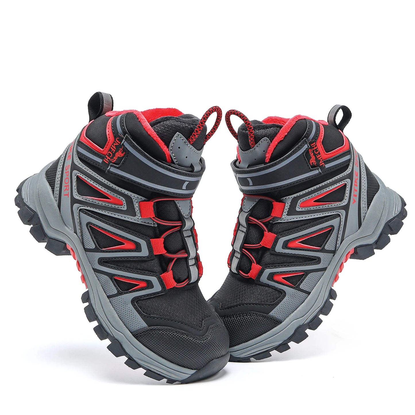 Kids Hiking Boots Boys Girls Outdoor Walking Climbing Sneaker Comfortable Snow Shoes Hiker Boot Antiskid Steel Buckle Sole