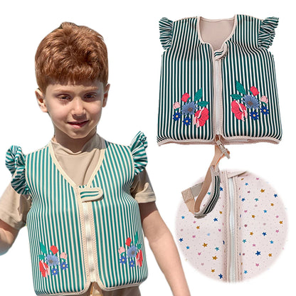 Kids Life Vest Toddlers Swim Vest Cartoon Swimsuit Children Swimming Aid Buoyancy Floatation Jackets Swimming Pool Accessories