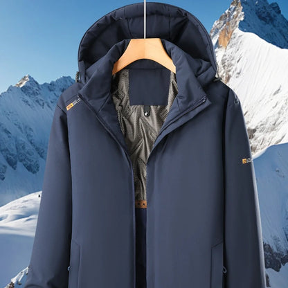 Men's Winter Outdoor Coat Waterproof Windproof Warm Thick Jacket Men Unisex Hiking Camping Skiing Climbing Windbreaker Overcoat