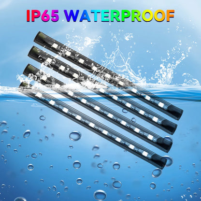 RGB Automotive Atmosphere Decorative Lamp Led Interior Light Strip Car Foot Ambient Lights with USB Cigarette with Remote Voice