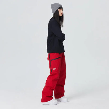 2025 Winter Women Ski Pants Snowfield Windproof Snowboard Sport Trousers Warm Man Loose Overalls New Pro Waterproof Skiing Pants