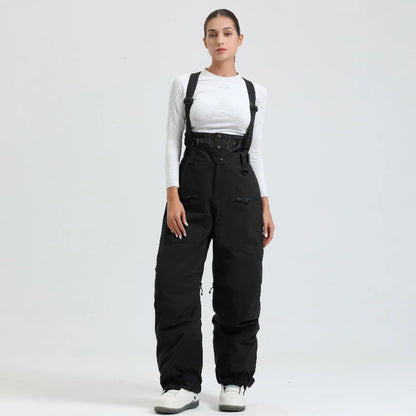 New Unisex Ski Pants Women Windproof Waterproof Snow Strides Warm Breathable Thickened Winter Outdoor Snowboarding Trousers