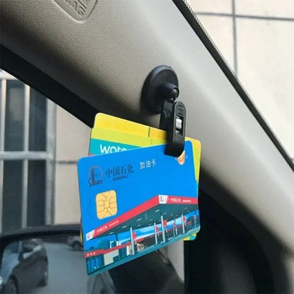 1-2 Pair Car Interior Window Clip Mount Black Suction Cap Clip Plastic Sucker Removable Holder For Sunshade Curtain Towel Ticket