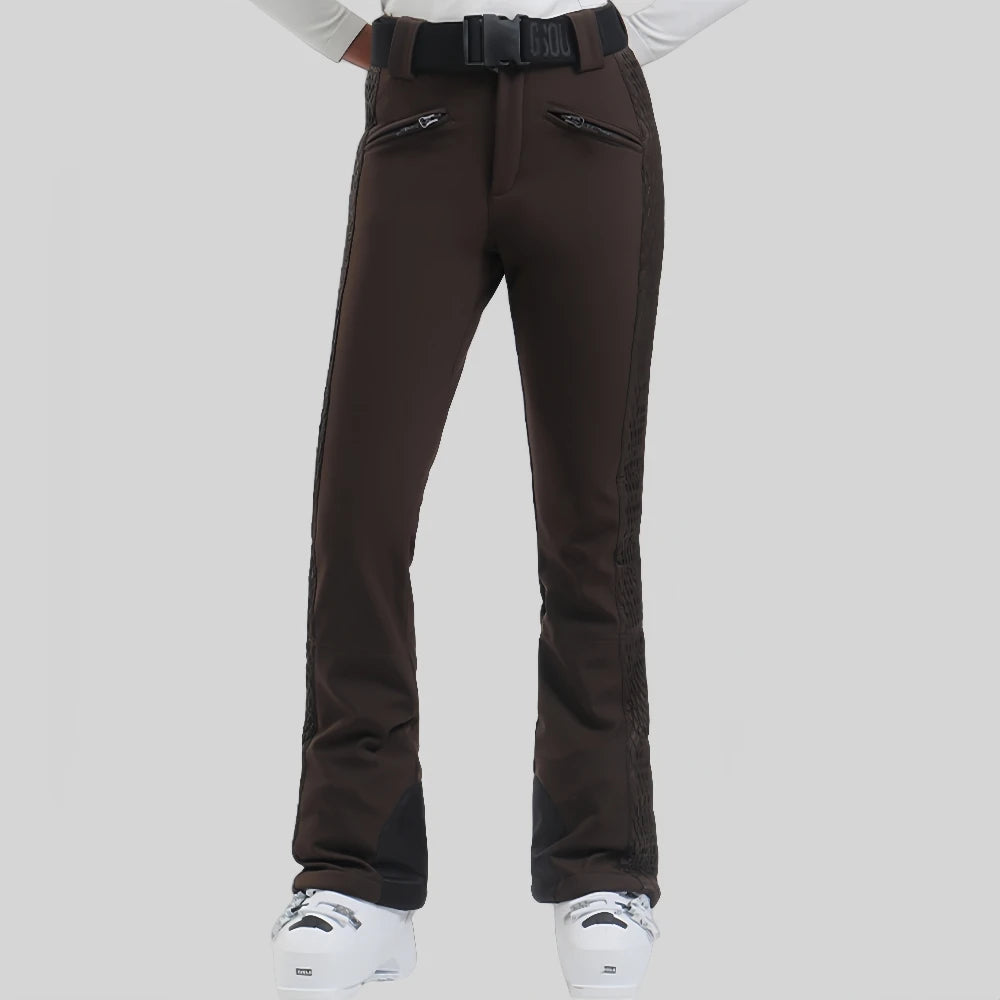 Female Slim Skiing Pants Outdoor Windproof Warm Snow Trousers New Elasticity Women Snowboard Clothes Winter Waterproof Britches