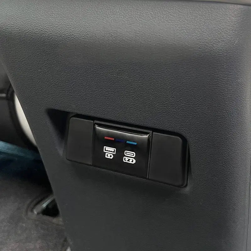 BYD Car Rear Seat USB Charging Protection Cover for BYD Seal 06 GT Charging Port Modification Dustproof Decorative Trim ABS