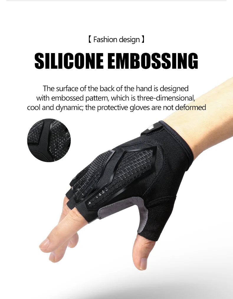 Half-Finger Men'S And Women'S Cycling Gloves Liquid Silicone Shock-Absorbing Breathable Sports Bike Fitness Gloves Hiking Gloves