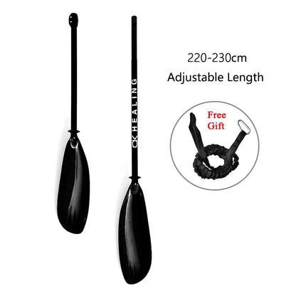 2 sections 100% Carbon Fiber Kayak Paddle Carbon Spoon-type Blade Ultra Light Carbon Wing Paddle for Boat Surfing Kayaking