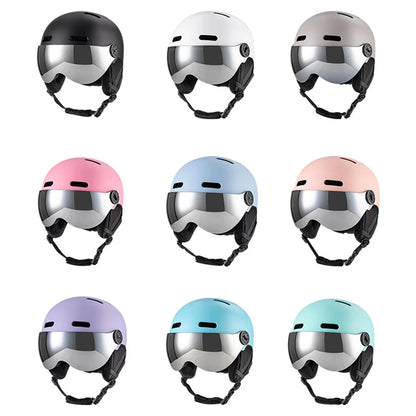 Skiing Helmet Snowboard Helmet With Detachable Glasses Winter Outdoor Sports Ski Helmet Safety Skateboard Skiing Snowboard Snow