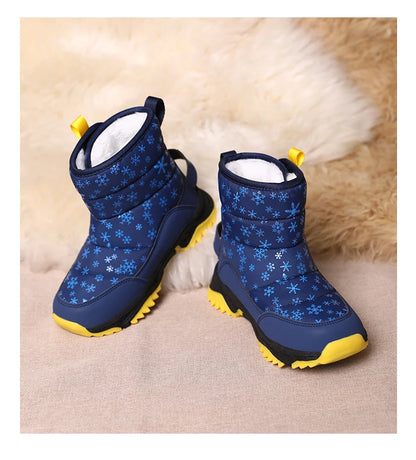 Hot Sell Girls Boots Children Snow Boots For Boys Fashion Sneakers Winter Kids Warm Snow Boots Sport Fashion Leather Shoes