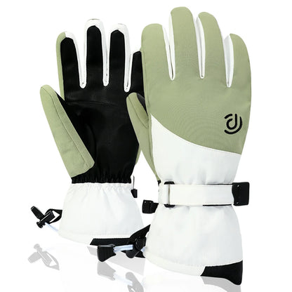 KoKossi Winter Non-slip Touch Screen Waterproof Snowboard Ski Gloves Thickened Windproof Cycling Fleece Warm Riding Gloves