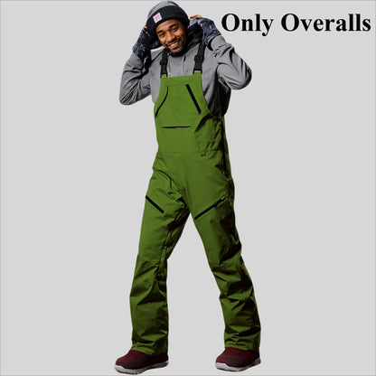 Waterproof Snowboard Sport Pants Winter New Skiing Trousers Men Loose Ski Overalls Outdoor Windproof Snow Strap Pants Clothing
