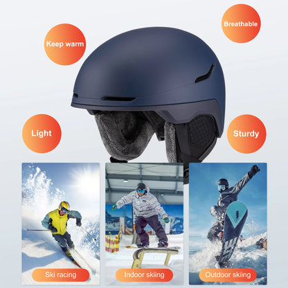 Seeker Winter Ski Helmet One-piece Adult Children Universal Snow Helmet Skating Ski Snowboard Outdoor Sports Safety Helmets