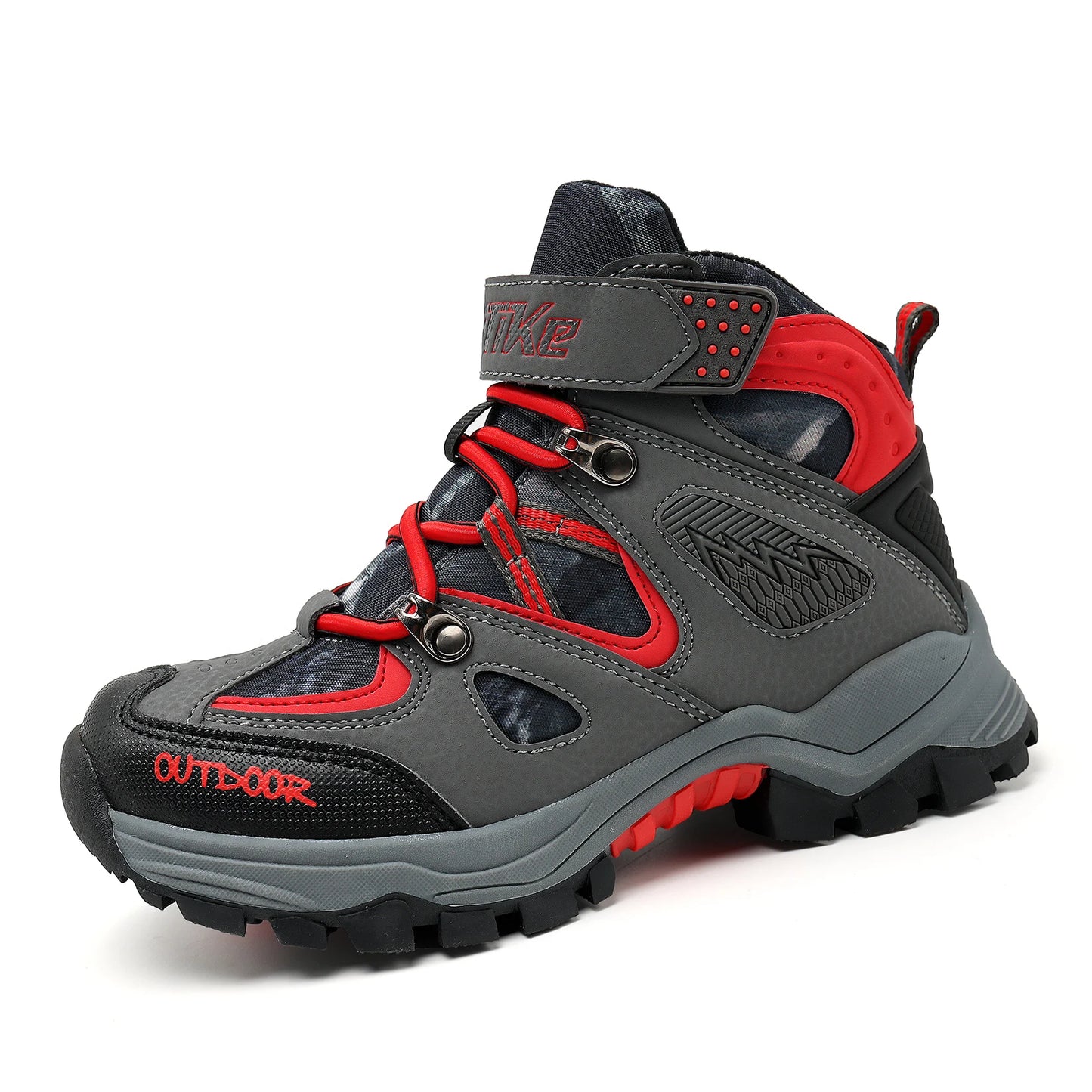 Kids Hiking Boots Boys Girls Outdoor Walking Climbing Sneaker Comfortable Snow Shoes Hiker Boot Antiskid Steel Buckle Sole