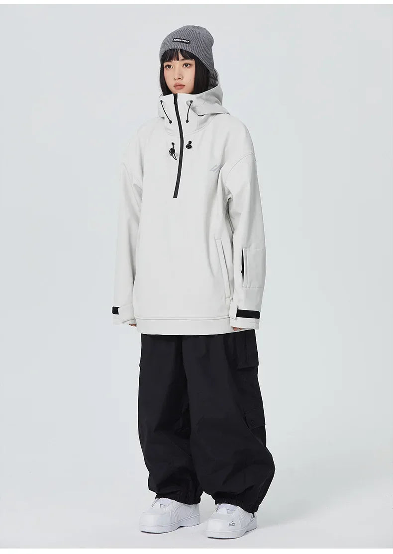 Couple Winter Skiing Jacket 2025 New Warm Snow Clothes Woman Pro Windproof Ski Sport Hoodies Man Outdoor Snowboard Top Tracksuit
