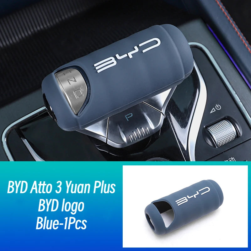BYD Atto 3 Yuan Plus Car Gear Knob Protective Cover Silica Gel Auto Accessories for BYD Atto3 ATTO 3 2022 2023 2024