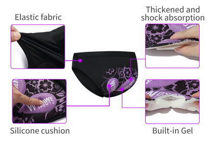 WOSAWE Women Cycling Underwear 3D Padded Shockproof Mountain MTB Bicycle Shorts Riding Bike Sport Underwear Tights Shorts