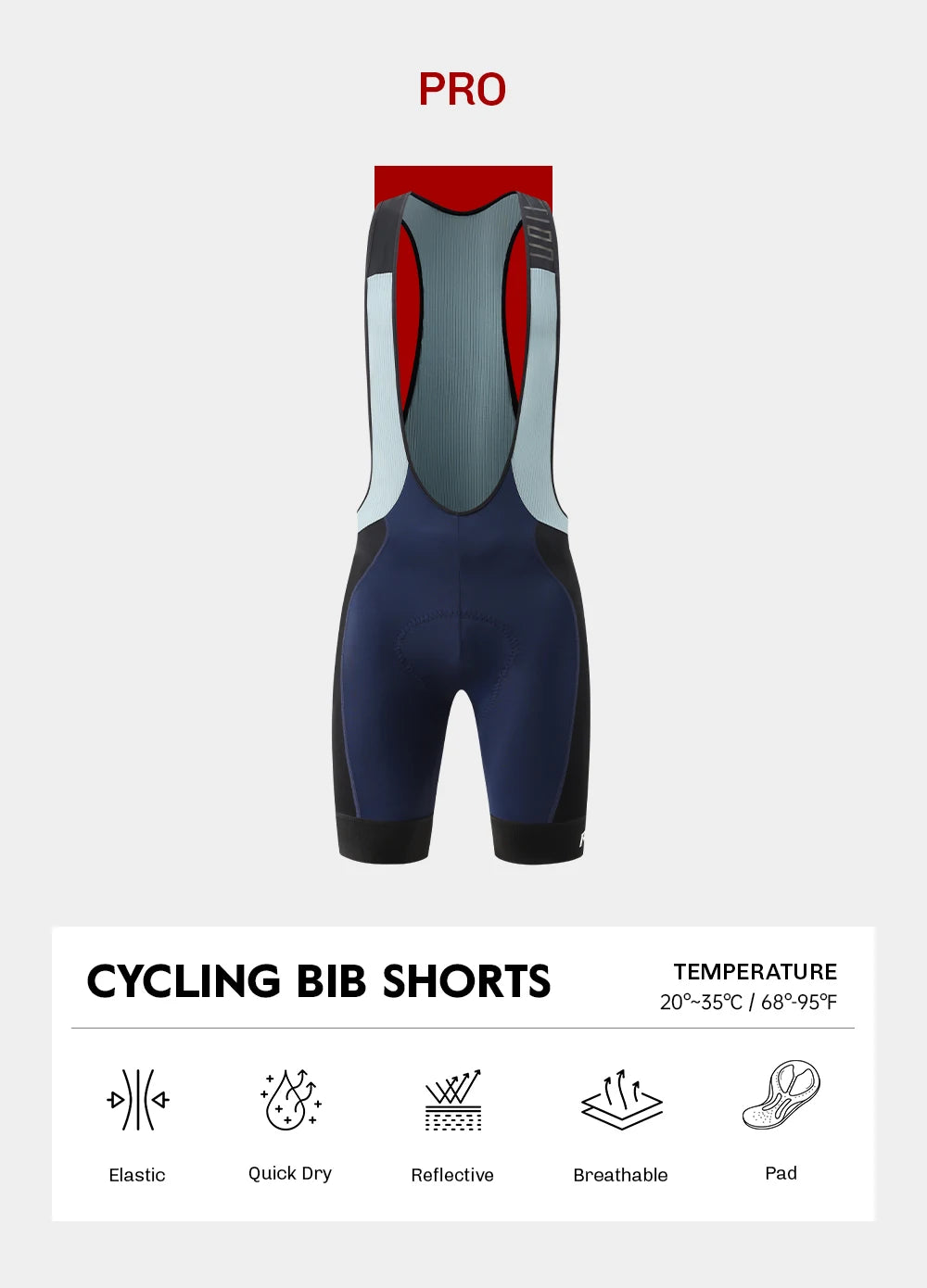 RION Cycling Bib Shorts Men Mountain Bike MTB Padded Tights Bicycle Clothes Pro Male Bibs Dolomiti 8H Long Distance Road Riding