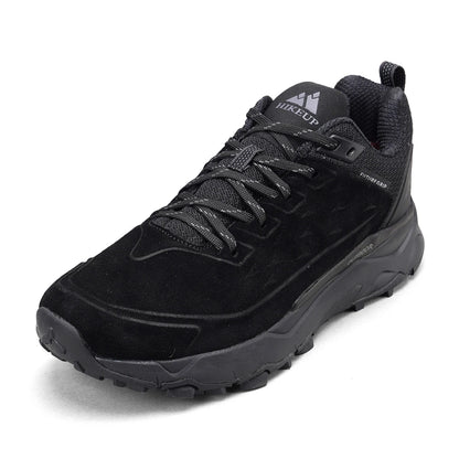 HIKEUP Latest Men's Hiking Shoes Wear-resistant Non-slip Outdoor Sneaker Rock Climbing Trekking Hunting Men Sports Suede Leather