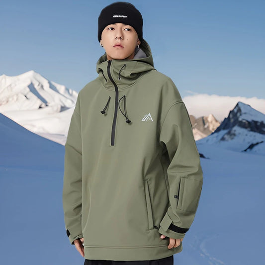 Warm Winter Skiing Jacket 2025 New Couple Snow Clothes Pro Windproof Ski Sport Woman Hoodies Man Outdoor Snowboard Top Tracksuit